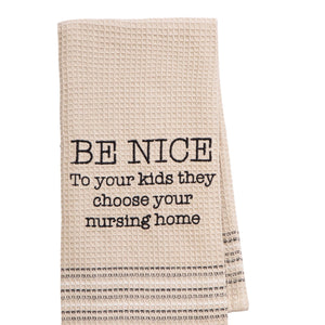 Be Nice Dishtowel- Set Of 2, MH-156