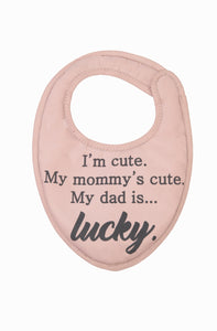 Lucky Child's Bib W/Pacifier Clip, M-5897