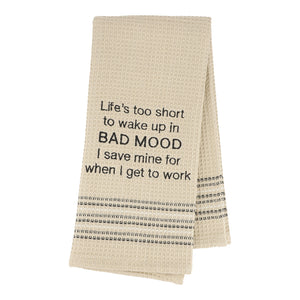 Bad Mood Dishtowel- Set Of 2, MH-256