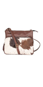 Mona B. Hailey Genuine Leather and Cowhide Cross-body Bag, M-6515